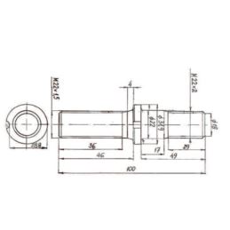 ŚRUBA KOŁA BPW SZPILKA M22X2/1,5 L-100MM