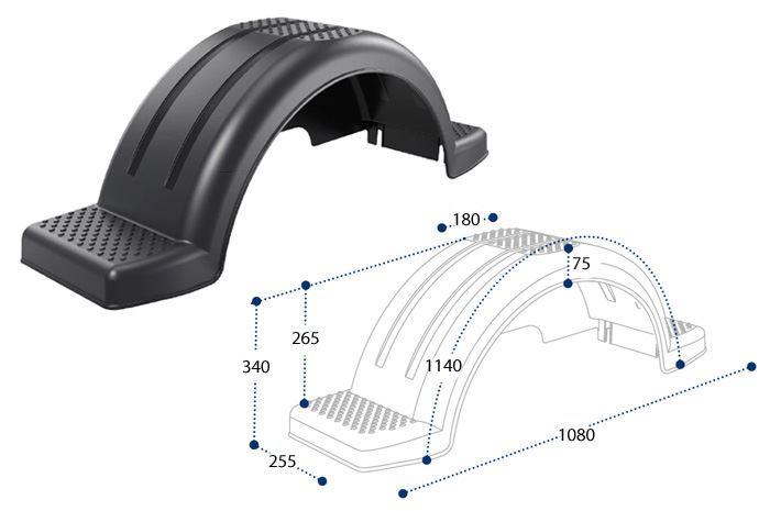 NADKOLE  PRZYCZEPKI ST 250X1080 DOMAR D20430