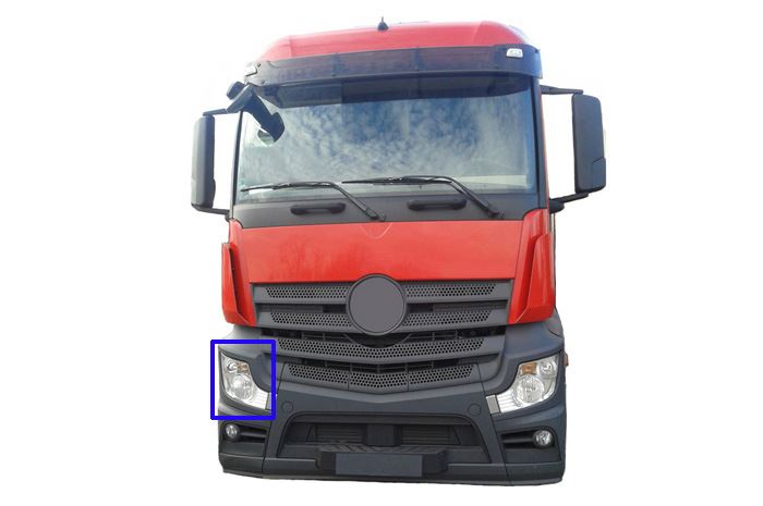 NAKŁADKA POD REF.MB ACTROS 4 KAB.M PRAWA