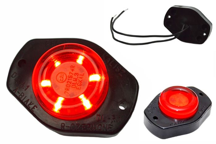 LAMPA OBRYS LED  EGKAL DL-R1.3 CZERWONA