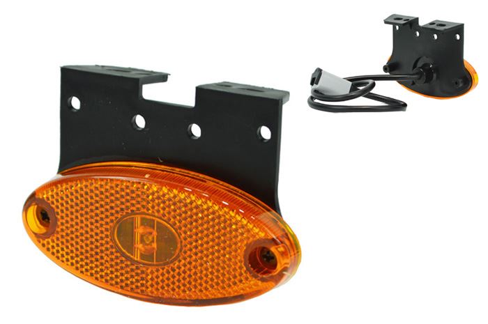 LAMPA OBRYS NACZ BOK  LED FLATPOINT 2 ŻÓŁTA