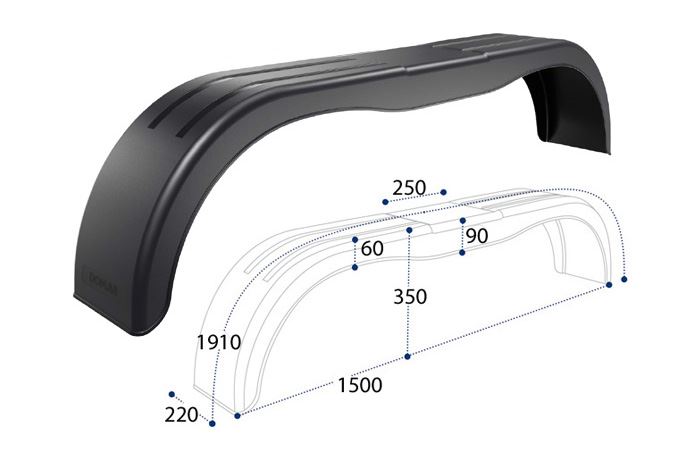 NADKOLE  PRZYCZEPKI PL TANDEM 13" 220 DOMAR D20250