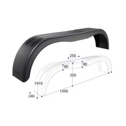 NADKOLE  PRZYCZEPKI PL TANDEM 14" 240 DOMAR D20300