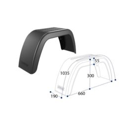 NADKOLE  PRZYCZEPKI PL 12" 190X660 DOMAR D20112