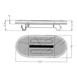 Lampa obrys bok LED MB SPRINTER VW CRAFTER przewód