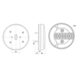 LAMPA TYŁ LED WAŚ W153DD