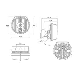 Lampa jazdy dziennej LED WAŚ W50 1szt