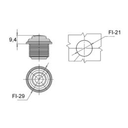 Lampa kierunku LED WAŚ W216 12V boczna