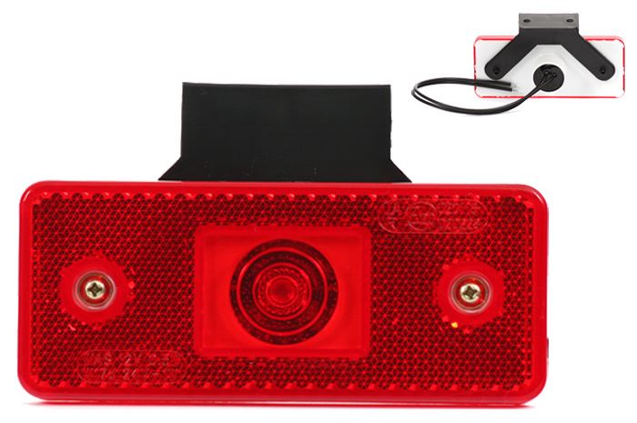 Lampa obrys LED WAŚ W17D czerwona podwieszana