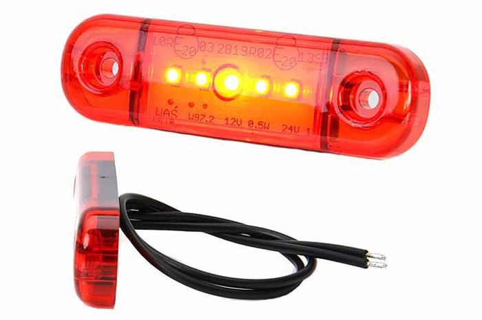 Lampa obrys LED WAŚ W97.2 czerwona