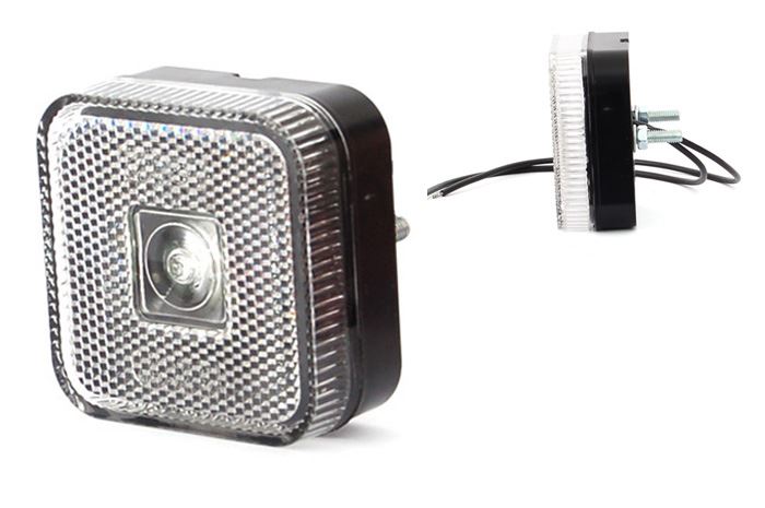 Lampa obrys LED WAŚ W63 biała płaska