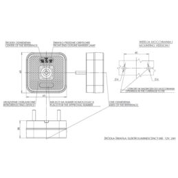 Lampa obrys LED WAŚ W63 biała płaska