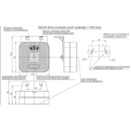 Lampa obrys LED WAŚ W63 biała podwieszana