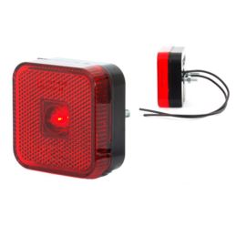Lampa obrys LED WAŚ W63 czerwona płaska