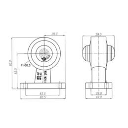 Lampa obrys-w LED W21.1 lewa