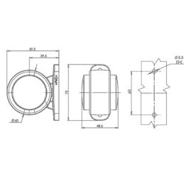 Lampa obrys-w LED WAŚ W56N