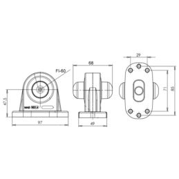 Lampa obrys-w LED WAŚ W21.4 prawa
