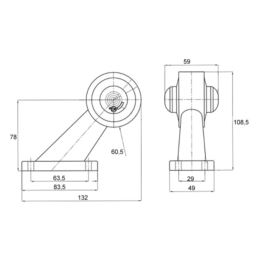 Lampa obrys-w LED WAŚ W21.7 prawa