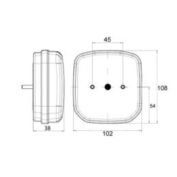 Lampa p-mgielna LED W146 z cofania