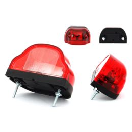 Lampa rejestracji ŻAR WAŚ W71 czerwona