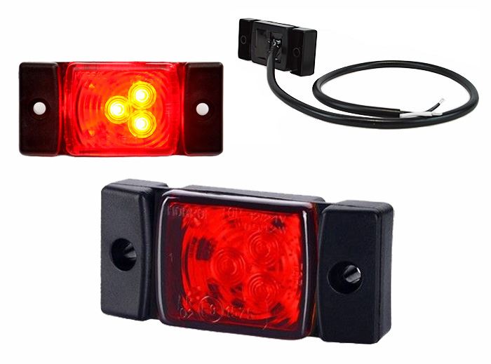LAMPA OBRYS LED  HOR-40 CZERWONA
