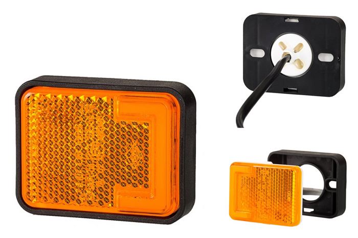 Lampa obrys LED HOR112 żółta