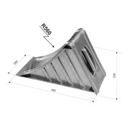 KLIN POD KOŁO METALOWY R-560