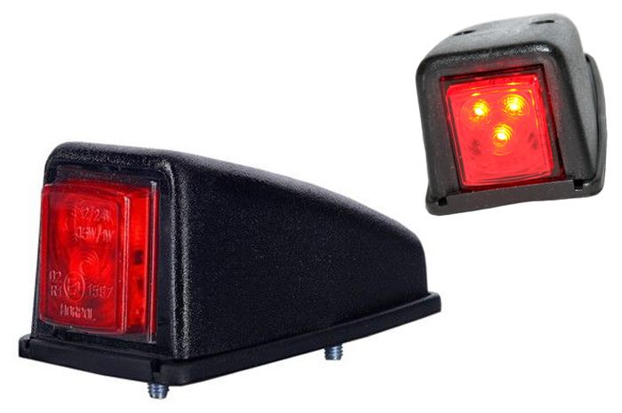 LAMPA OBRYS-D LED  HOR-44 CZERWONA