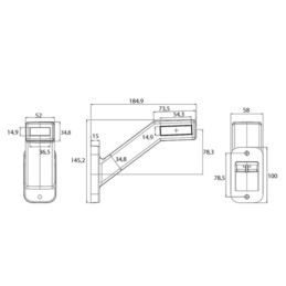 Lampa obrys-w LED W168.4 prawa