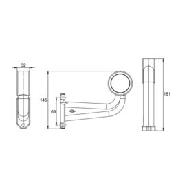 Lampa obrys-w LED HOR69 /90st długa/ lewa