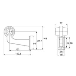 Lampa obrys-wd LED HOR102A ZZ /długa/