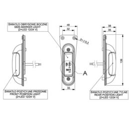 LAMPA OBRYS-WB LED  HOR-83 WISZĄCA