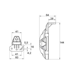 LAMPA OBRYS-WB LED  FT-38 PODWIESZANA