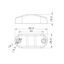 LAMPA OBRYS LED  FT-62 ŻÓŁTA