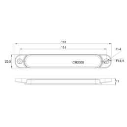 LAMPA OBRYS LED  FT-65 ŻÓŁTA MAX