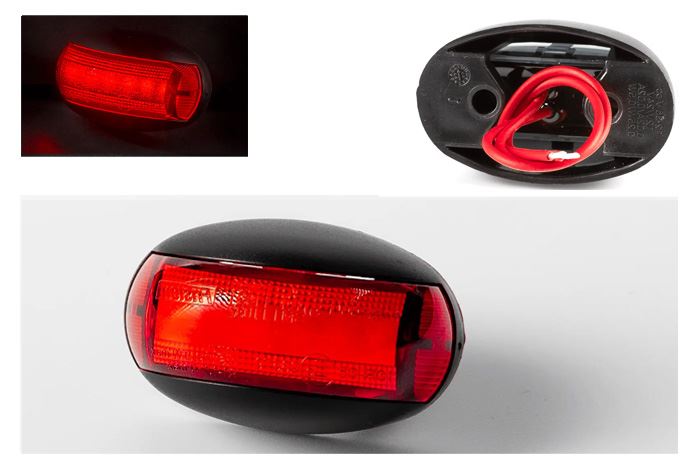LAMPA OBRYS LED  FT-67 CZERWONA