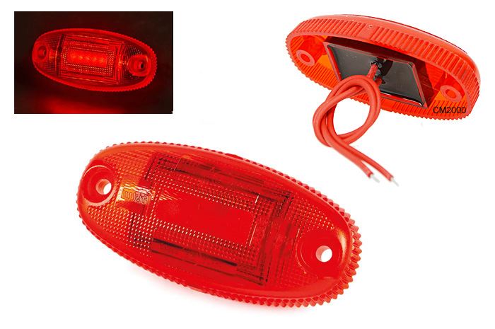 LAMPA OBRYS LED  FT-68 CZERWONA