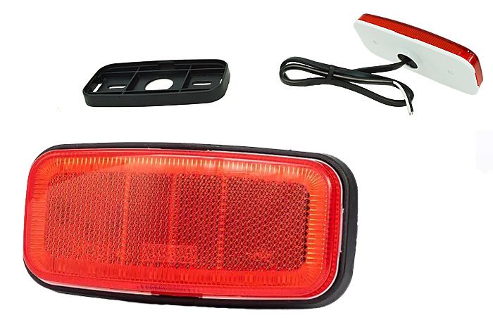 LAMPA OBRYS LED  FT-75 CZERWONA