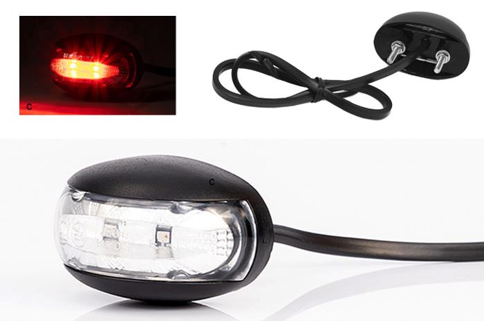 Lampa obrys LED FT-012 czerwona