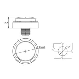 Lampa kierunku LED W238 wpuszczona