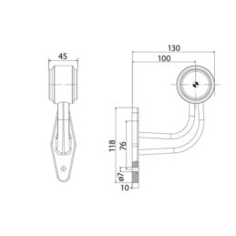 Lampa obrys-w LED FT-009D /90st krótka/