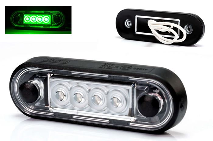 Lampa obrys LED FT-073 zielona