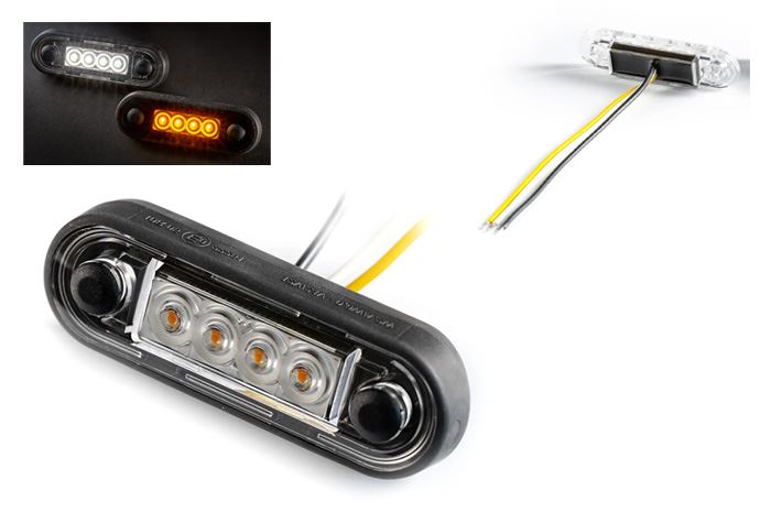 Lampa obrys LED FT-073 biało-żółta