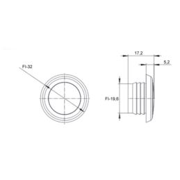 Lampa obrys LED FT-074 czerwona