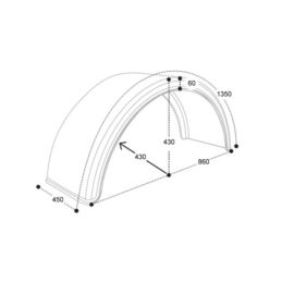 NADKOLE  UNI 1/2 450X860X1350 DOMAR