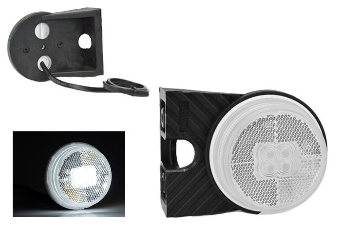 Lampa obrys LED FT-060 biała kątownik lewa