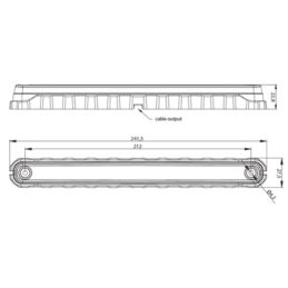 Lampa obrys-s LED FT-092 biała
