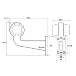 Lampa obrys-wd LED FT-147 ZZ długa