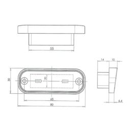 Lampa rejestracji LED W133