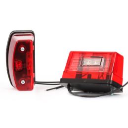 Lampa rejestracji LED W55 czerwona